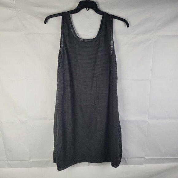 Westbound Beach Black Open Sheer Swim Cover Up Sleeveless Dress Women’s Sz Large - Picture 3 of 3